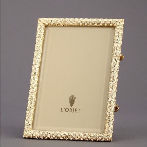 L’Objet Gold Pave, Rectangular Frame 5” x 7” (NWOT) - Picture 7 of 7